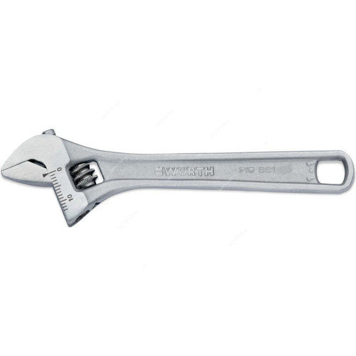Wurth Adjustable Open End Wrench, 71522106, 48MM Head Size, 6 Inch Length Wurth Adjustable Open End Wrench, 71522106, 48MM Head Size, 6 Inch Length