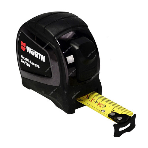 Wurth Standard/Metric Measuring Tape, 071464575, 1 Inch Blade Width x 16 Feet Blade Length Wurth Standard/Metric Measuring Tape, 071464575, 1 Inch Blade Width x 16 Feet Blade Length