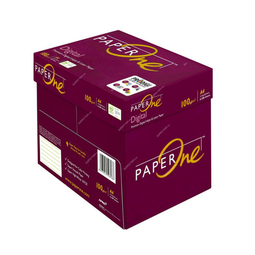 PaperOne Digital Premium Copy Paper, P1D100A4C, A4, 100 GSM, 500 Sheets, 4 Ream/Box PaperOne Digital Premium Copy Paper, P1D100A4C, A4, 100 GSM, 500 Sheets, 4 Ream/Box