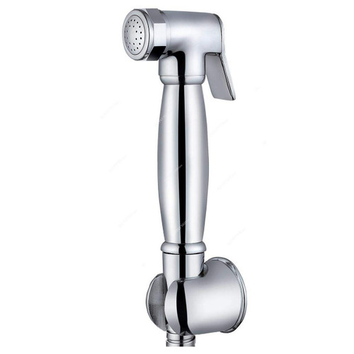 Touch Sleek Handheld Shattaf Set, Brass, 90CM Hose Length, Chrome Touch Sleek Handheld Shattaf Set, Brass, 90CM Hose Length, Chrome