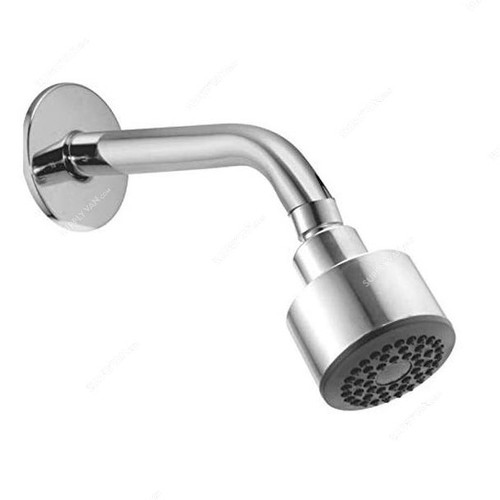 Touch Bloom Over Head Shower With 65MM Brass Rod Ball and Silicon Nozzle, Oval
