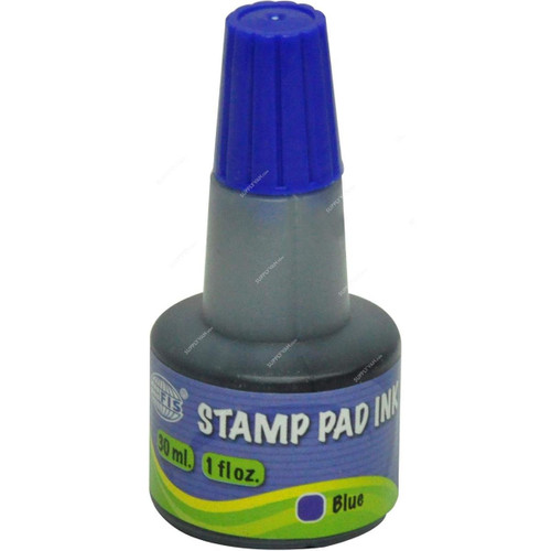 Fis Stamp Pad Ink, FSIK030BL, 30ML, Blue Fis Stamp Pad Ink, FSIK030BL, 30ML, Blue