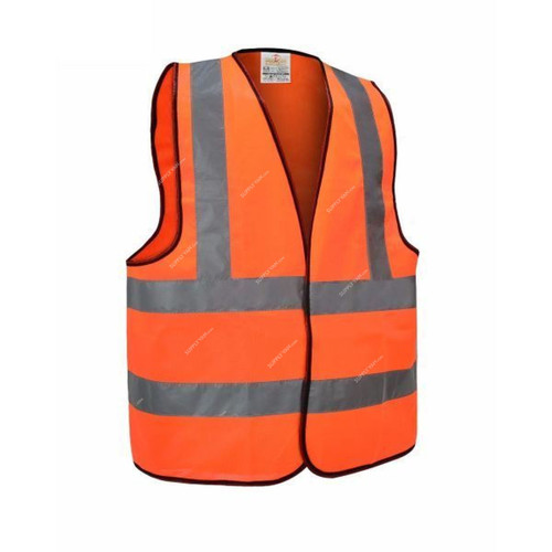 Empiral Reflective High Visibility Safety Vest, E108083401, Polyester, M, Fluorescent Orange