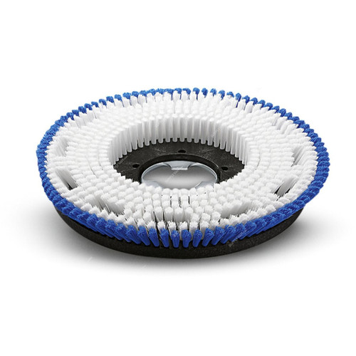 Karcher Medium Soft Shampooing Brush, 63698960, 0.35MM Thk, 430MM Dia x 41MM Length, Blue/White