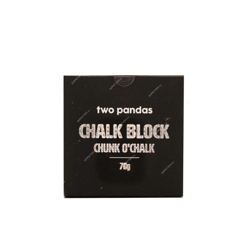 Two Pandas Chalk Block, 70GM, White