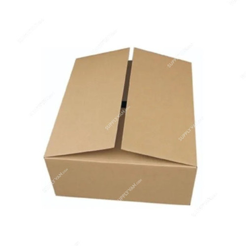 Printed Corrugated Fiberboard Box With Logo, 5 Ply, 28CM Height x 50CM Width x 50CM Length, Brown