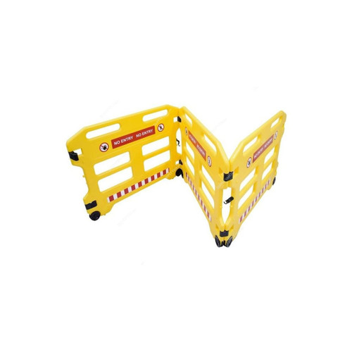 Akc Mobile Barrier, CW14, Plastic, 300CM Length, Yellow