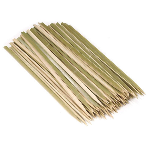 Akc Flat Bamboo Skewers, BS12, 4.5MM Dia x 16 Inch Length, Beige, 25 Pcs/Pack