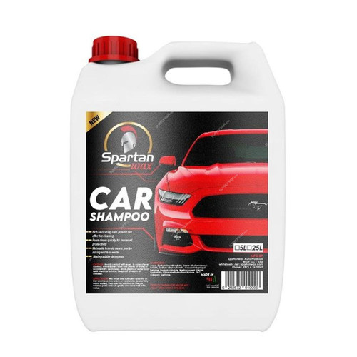 Spartanwax High Foam Car Shampoo, 5 Ltrs