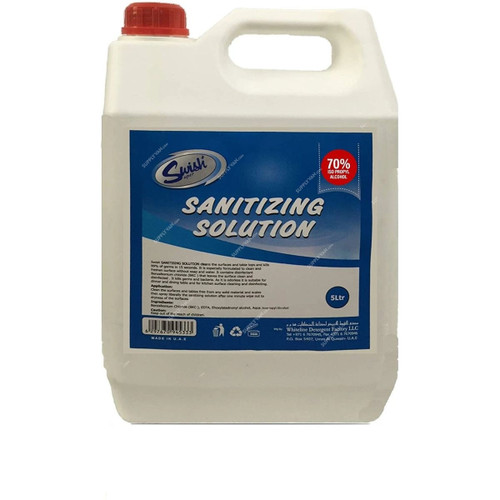 Swish Sanitizing Liquid, 70% Isopropyl Alcohol, WDP16, 5 Ltrs