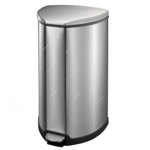 Eko Fingerprint Resistant Pedal Trash Bin, EK-9209, Grace, Stainless Steel, 9 Ltrs, Silver Eko Fingerprint Resistant Pedal Trash Bin, EK-9209, Grace, Stainless Steel, 9 Ltrs, Silver