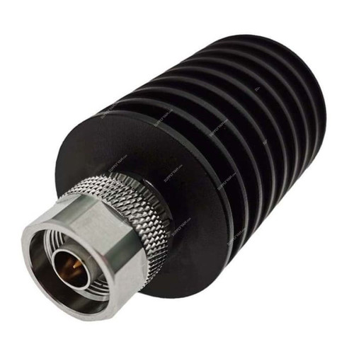Huber+Suhner Coaxial Fixed Attenuator, 85177202, Aluminium, 25W, 50 Ohm, 30 dB, 6 GHz, N Male/N Female