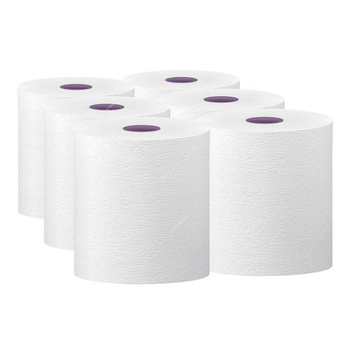 Swish Super Autocut Tissue Roll, Glue Laminated, 2 Ply, 900GM, 108 Mtrs length, 6 Pcs/Pack