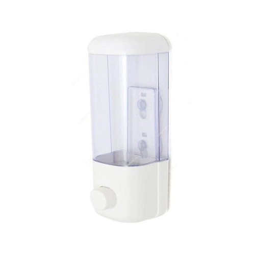 Akc Manual Hand Soap Dispenser, SD02, Plastic, 500ML, White