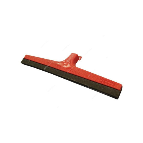Akc Heavy Duty Floor Wiper With 130CM Metallic Handle, WP05+BH05R, Plastic, 41CM, Red
