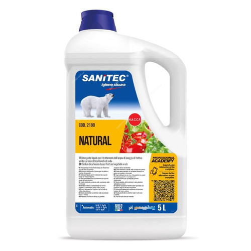 Sanitec Professional Vegetable and Fruit Sanitizer, SN21-5, 5 Ltrs, Clear