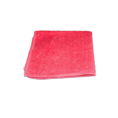 Royal Home Multi-Purpose Microfiber Towel, KT26R, 30CM Width x 60CM Length, Red, 4 Pcs/Pack
