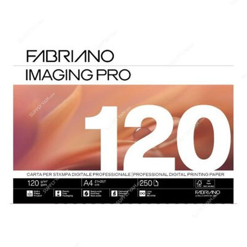 Fabriano Imaging Pro Digital Multipaper, A4-250SH, A4, 120 GSM, 250 Sheets, 5 Ream/Box