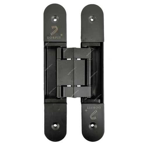 Dorfit 3D SOS Hinge, DTCH008ZA3D60-MB, Zinc Alloy, 60 Kg Weight Capacity, Matt Black