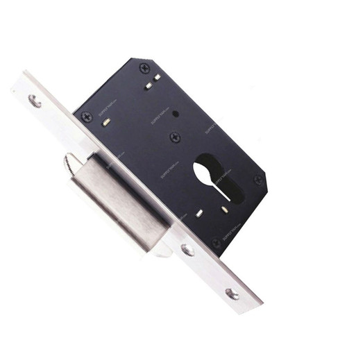 Dorfit Sliding Door Double Hook Lock, DTML031-SS, Stainless Steel, 50MM Backset Size, Satin