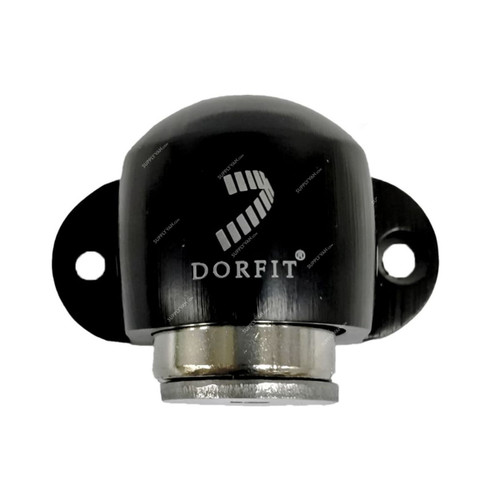 Dorfit Magnetic Floor Mounted Door Stopper, DTDS031-MB, Zinc Alloy, 37MM x 53MM, Matt Black