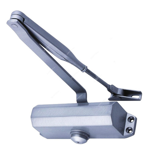 Dorfit Door Closer, DT071C-SL, Zinc, 800-1000MM Door Width, 40-65 Kg Weight Capacity, Silver