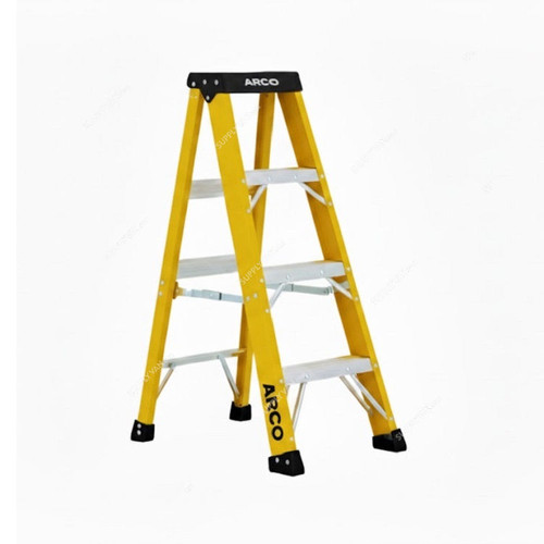 Arco Step Ladder, ARFT-3S, Fiberglass, 3 Steps, 150 Kg Weight Capacity