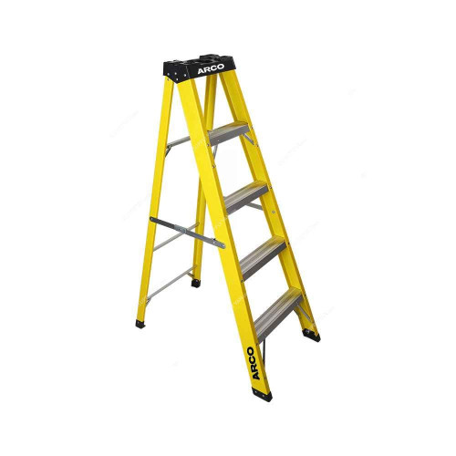 Arco Step Ladder, ARFT-4S, Fiberglass, 4 Steps, 150 Kg Weight Capacity