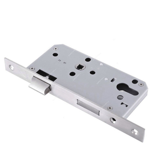 Dorfit Euro Profile Sash Lock, DTML009-6572-SS, Stainless Steel, 65MM, Silver Finish