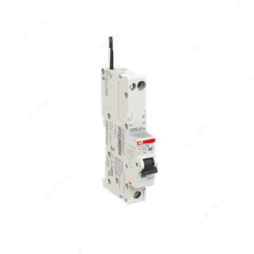 Abb Residual Current Circuit Breaker With Overcurrent Protection, DSE201-M-C32-A100-N-Black, Curve Type A, 1P+N, 100mA, 32A