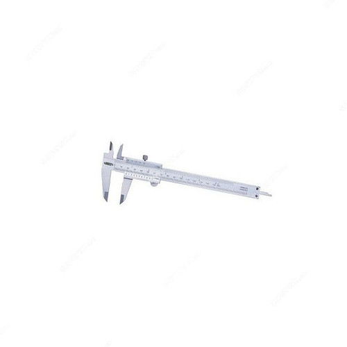 Insize Vernier Caliper, ISZ-1205-200S, 0-200MM, Silver