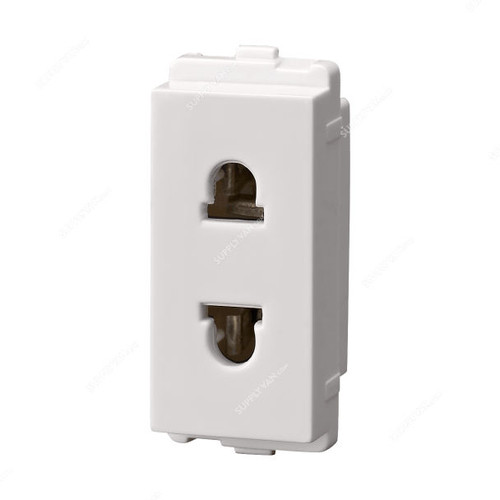 Tenby Socket, 7016, Two Pin, 10/16A Euro-US, 250VAC