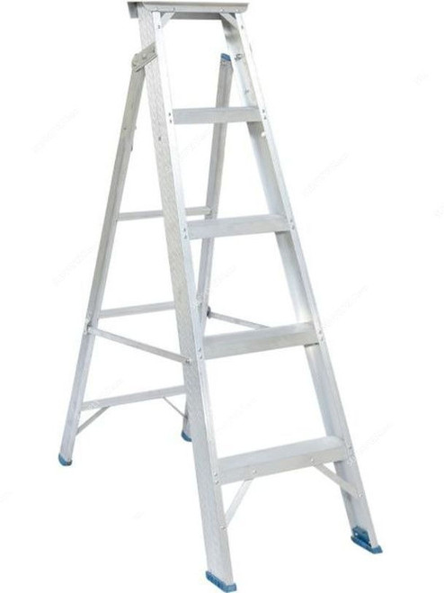 Dorfit Dual Purpose Ladder, Aluminium, 2 Sides, 5 Steps, 1.5 Mtrs
