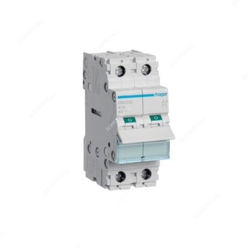 Hager Switch Disconnector, SBN240, 2P, 40A