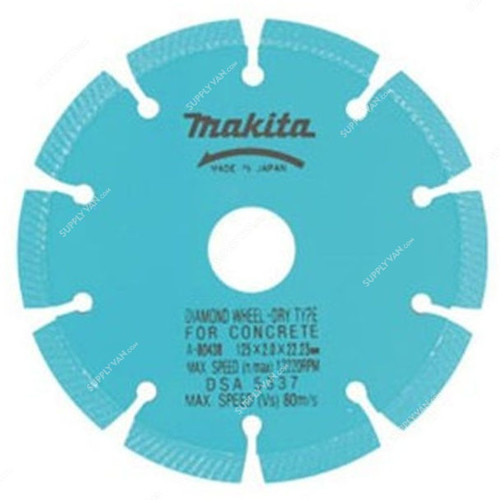 Makita Segmented Wave Diamond Blade, A-80173, Dry, 230MM, Blue