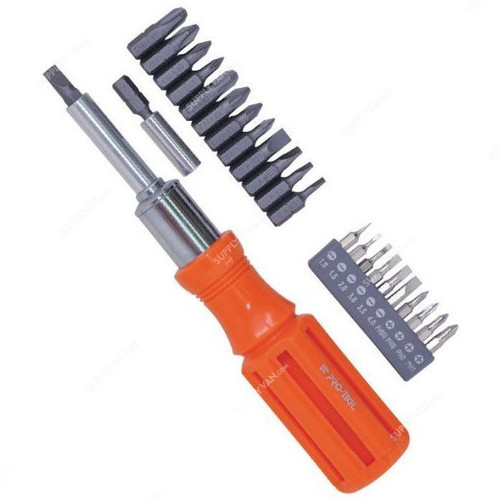 Pro-Tech Ratchet Screwdriver Set, 545125, 25PCS