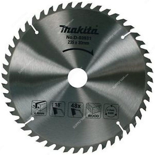 Makita Circular Saw Blade, D-03931, 235x30MM, 48 Teeth