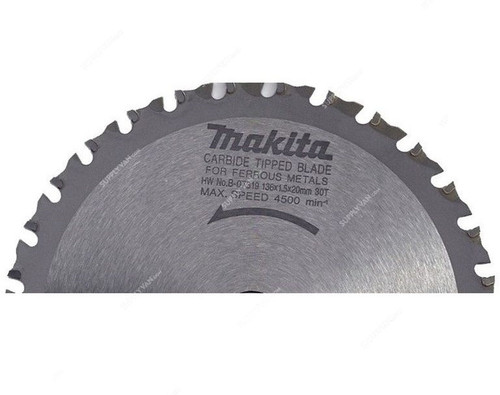 Makita Steel Cutting Blade, B-07319, 136x20MM, 30 Teeth