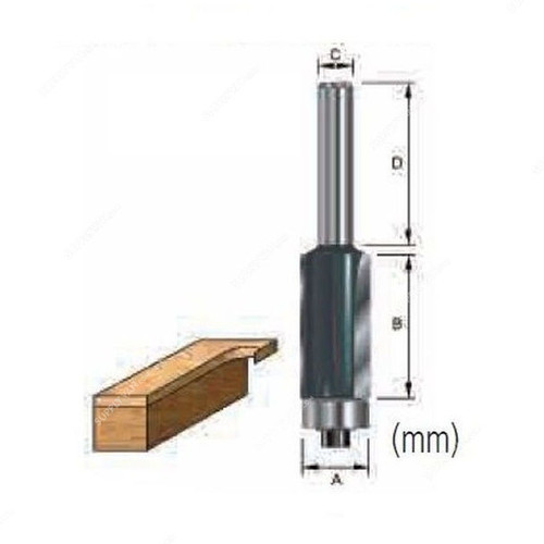 Makita Flush Trim Router Bit, D-13932, 10x20MM