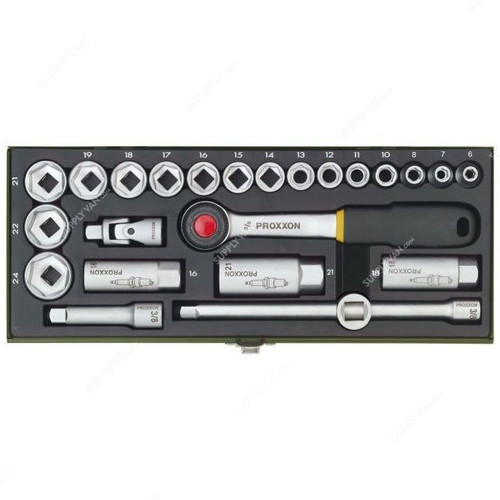 Proxxon Socket Set, 23110, 24PCS