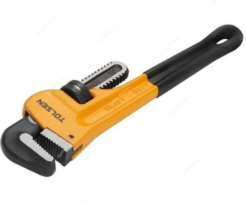 Tolsen Pipe Wrench, 10071, 60MM Jaw Capacity, 450MM Length