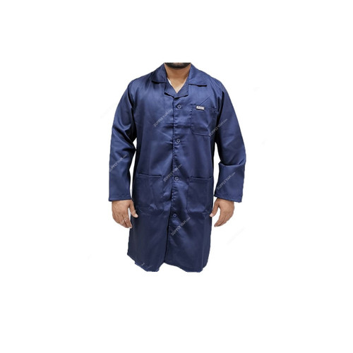 Armour Production Twill Lab Coat, Navy Blue, M