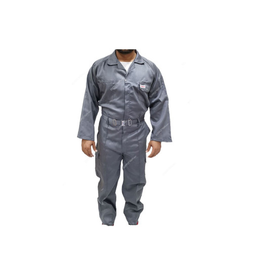 Taha Safety Coverall, Grey, 4XL