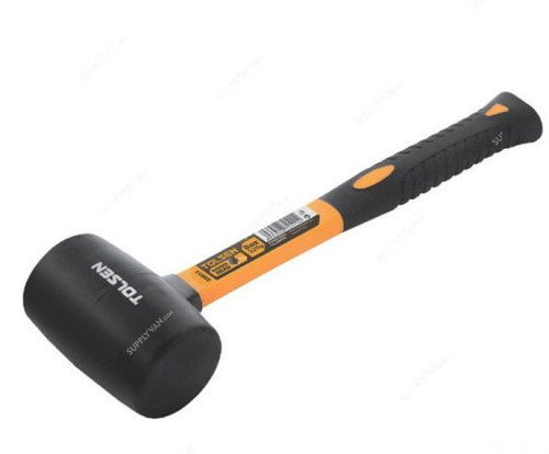 Tolsen Rubber Mallet With Fiberglass Handle, 25038, 0.9Kg