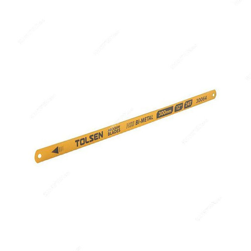 Tolsen Hacksaw Blade, 30064, 24TPI, Yellow