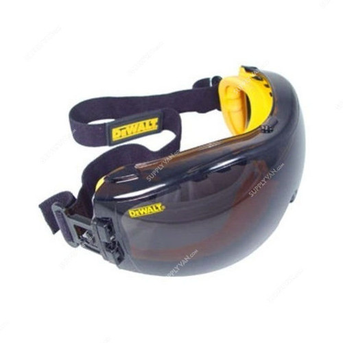 Dewalt Concealer Safety Goggles, DPG82-21, Smoke