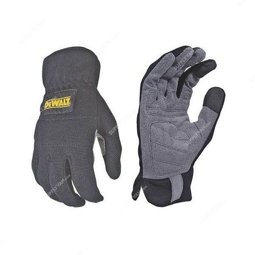 Dewalt Rapidfit Work Gloves , DPG218L, L, Black
