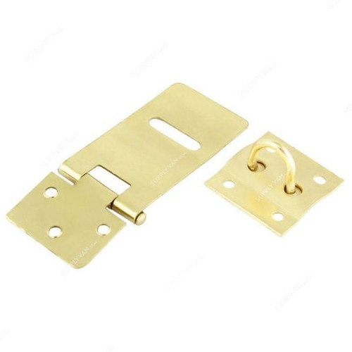 Robustline Hasp And Staple, 7.5x3CM, Brass