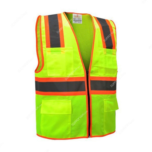 Empiral Safety Vest, E108082905, Sparkle, Yellow, XXL