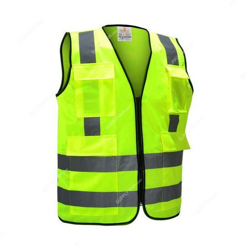 Empiral Safety Vest, E108083107, Bright, Yellow, 4XL